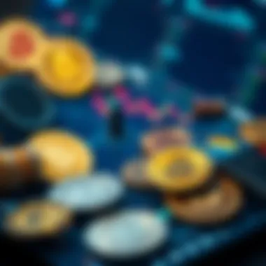 Diverse cryptocurrencies displayed on a digital platform